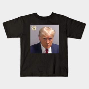 Donald Trump Official Mugshot Fulton County Kids T-Shirt